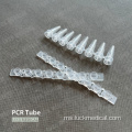 Plastik plastik 8-tiub jalur pcr